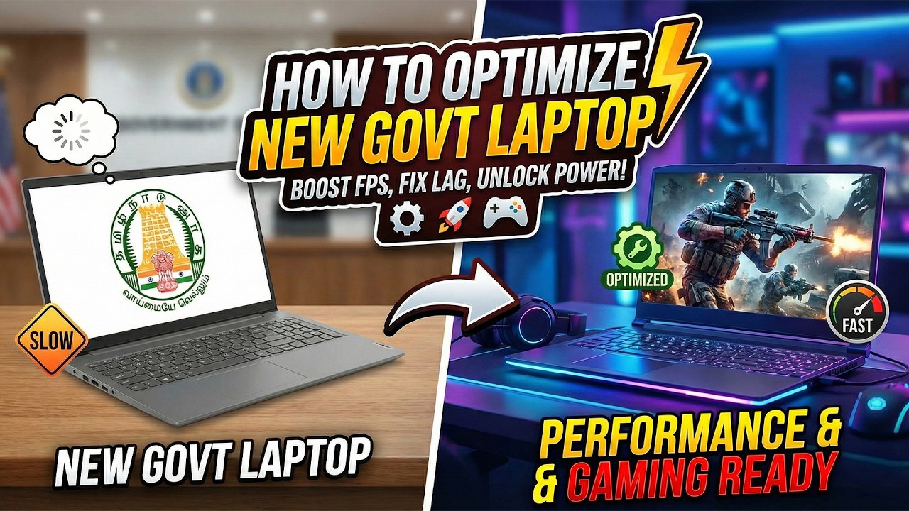 How to Optimize New Govt Laptop for Gaming & Performance | Fix Lag & Boost FPS