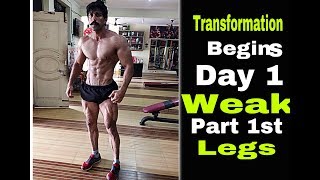 Never Skip Leg Day Transformation Begins Weak Part Workout 1St Rubal Dhankar