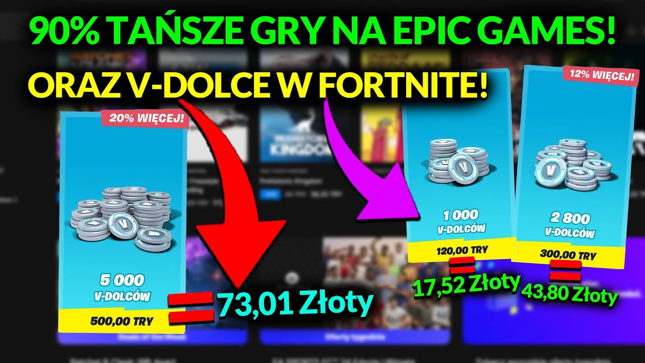 Czy V Dolce Zostają Na Następny Sezon JAK KUPOWAĆ O 90% TANIEJ GRY NA EPIC GAMES ORAZ V-DOLCE W FORTNITE