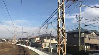 長野電鉄1000系S1 須坂発車前面展望 2023/01/09