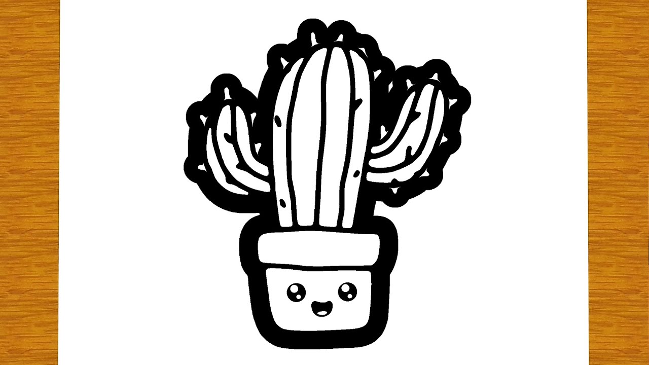 Vem desenhar comigo esse cacto fofinho! 🌵 #cactos #juliette