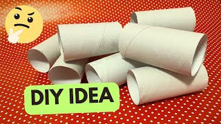 Do not throw toilet paper rolls! 😉 See what I made
