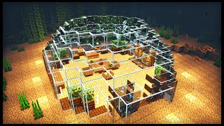 Minecraft Underwater House How To Make An Easy Underwater House Tutorial