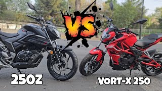 250z vs Vortx 250 Comparativa