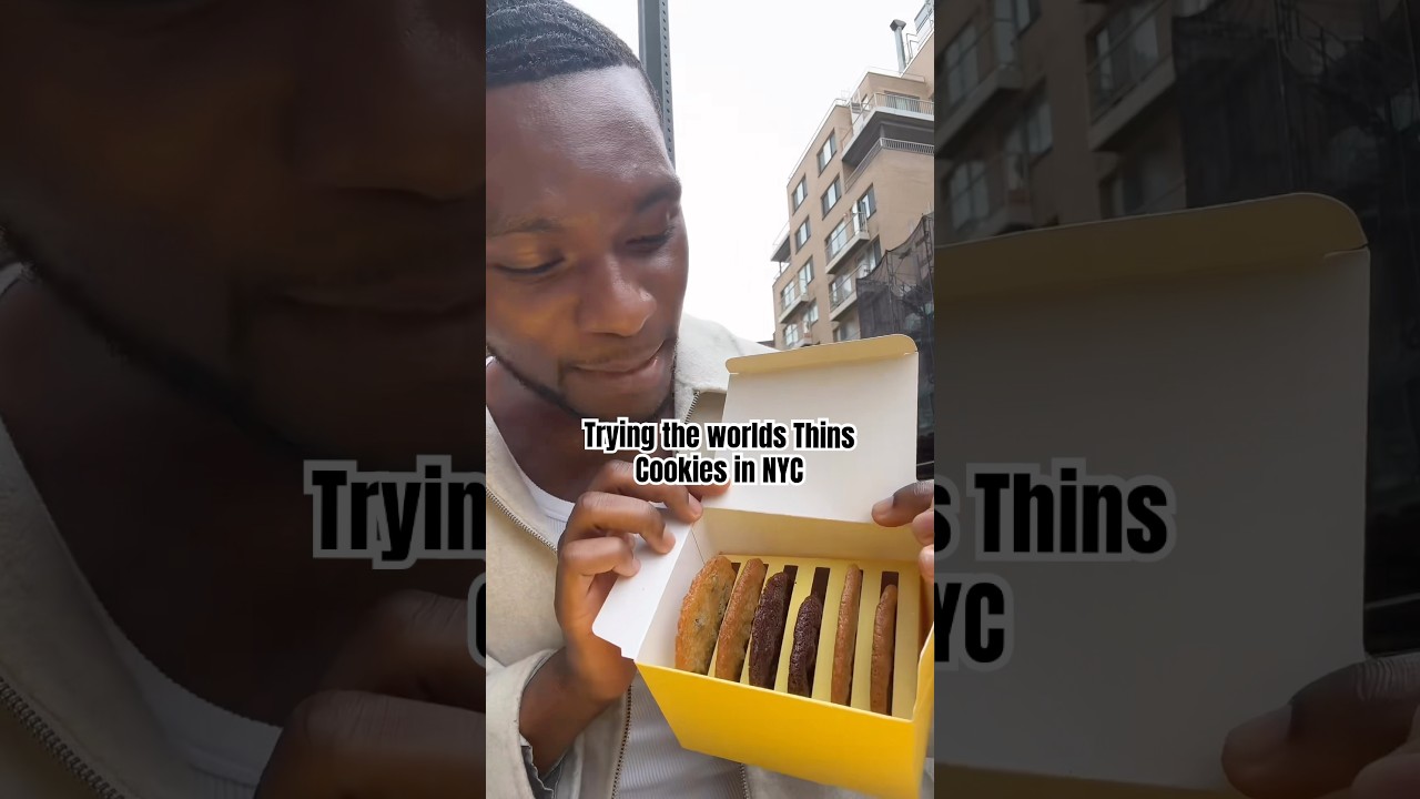 Trying the WORLDS THINNEST COOKIES in NYC