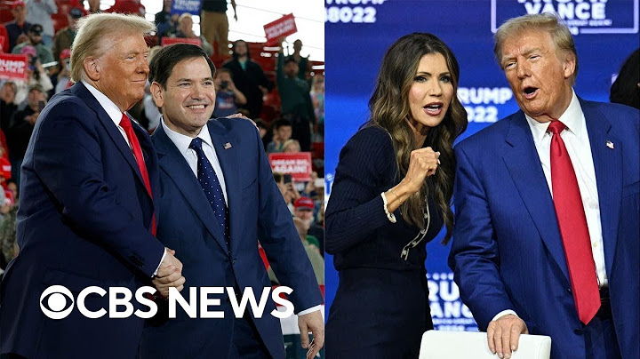 Trump expected to pick Rubio for secretary of state, Kristi Noem for Homeland Security secretary
