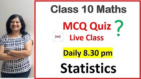 MCQ of Statistics Class 10 | MCQ of Ch 14 Maths class 10 | Class 10 Maths Chapter 14 MCQ