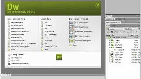 Trick to Show an Adobe Dreamweaver Site Map