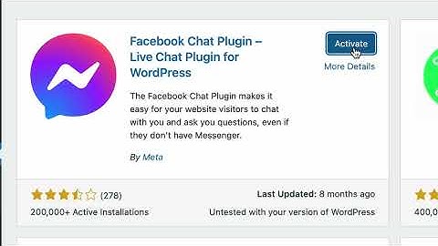 How to add Facebook chat to WordPress  with a free plugin 2023