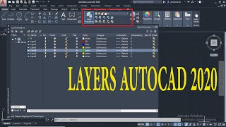 شرح الطبقات Layers Autocad 2020