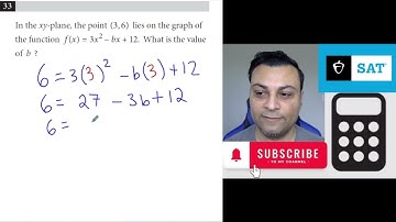 In the xy-plane, the point (3, 6) lies on the graph Q33 of SAT Math Practice Test 2 With Calculator