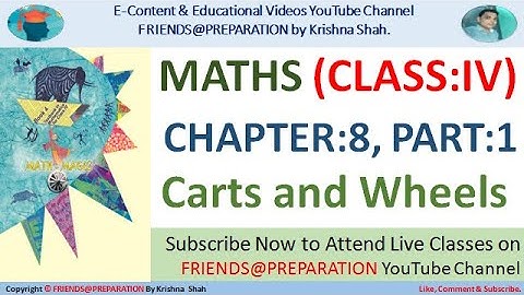 Carts And Wheels Chapter 8 - Part-1 | Class 4 Maths
