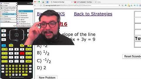 Algebra 1 STAAR: Grossi Solves Question 16 from 2017 using the TI-Nspire