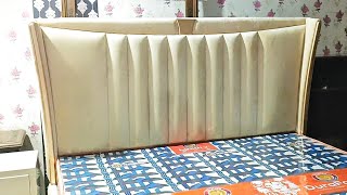 How to make Cushion for King Headboard By Yourself - Easy method of making headboard for beginners