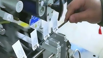 semi automatic tabletop type wire cables labeling machine with IPC bar code printing part