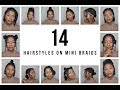 14 HAIRSTYLES ON MY MINI BRAIDS | Keke J. #kekej #type4natural hair