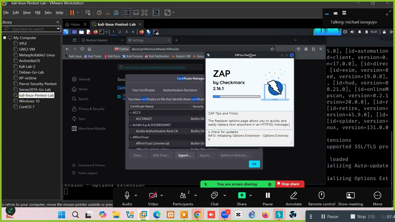 ZAP Proxy Installation on Kali Linux + Firefox Setup & Web App