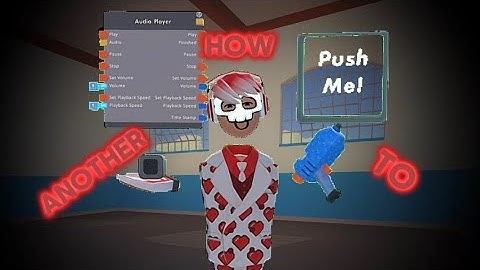 How to play audio and pause audio by pressing a button in RecRoom