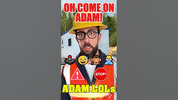 Oops!🎃 Adam Did It Again 🙈 #adamrose #funny #shorts #construction #funnyshorts #viral