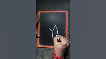 How to draw Tulip 🌷 Flower with Letter Y step by step for Beginners #shorts #tulip #drawing