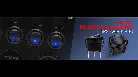 12V 20A LED Dot Lighted Rocker Switch - Effortless Operation at Your Fingertips