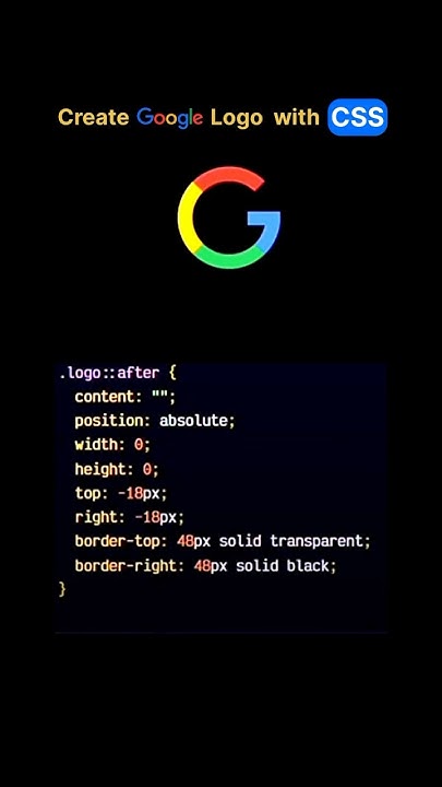 Create Google Logo with CSS #frontend #html #css #coding - YouTube