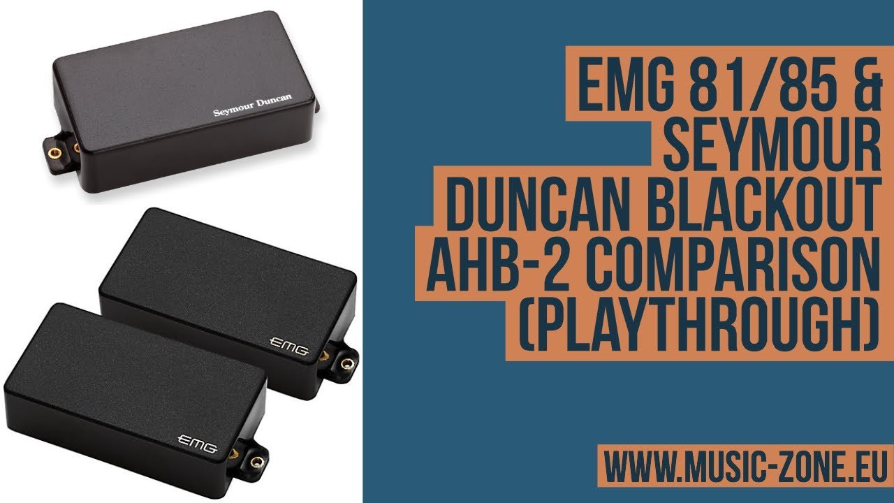 EMG 81/85 & Seymour Duncan Blackout AHB-2 comparison (playthrough)