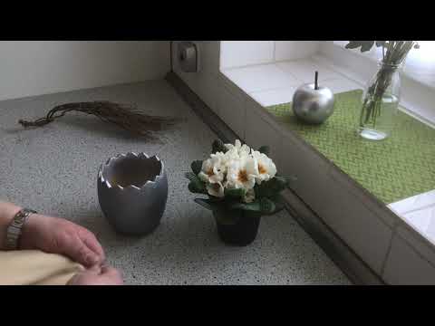 DIY: klein aber fein... Pflanztopf edel aufpimpen und frühlingshaft dekorieren (How to) / Deko Jana