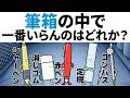 【アニメ】筆箱の中で一番いらんのは、どれかの議論ｗｗｗ