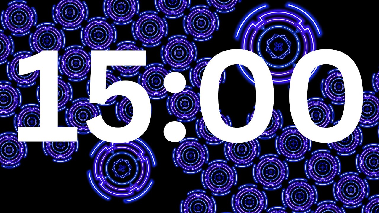 15 Minute Break Timer 🧡 Moving Spin Background 🧡 ASMR Tick Tock | Refresh & Recharge