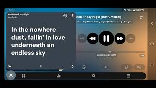 Any Given Friday Night (Instrumental)- Luke Combs (Official Lyric Video) #lukecombs