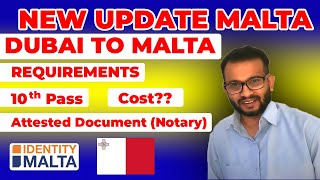 New Update Malta | Dubai To Malta | Requirements for Malta Work Visa | Malta work permit |