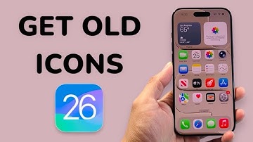 How To Get Old Icons On iOS 26