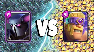 PEKKA Vs EVOLVED BARBARIANS - Clash Royale Battle