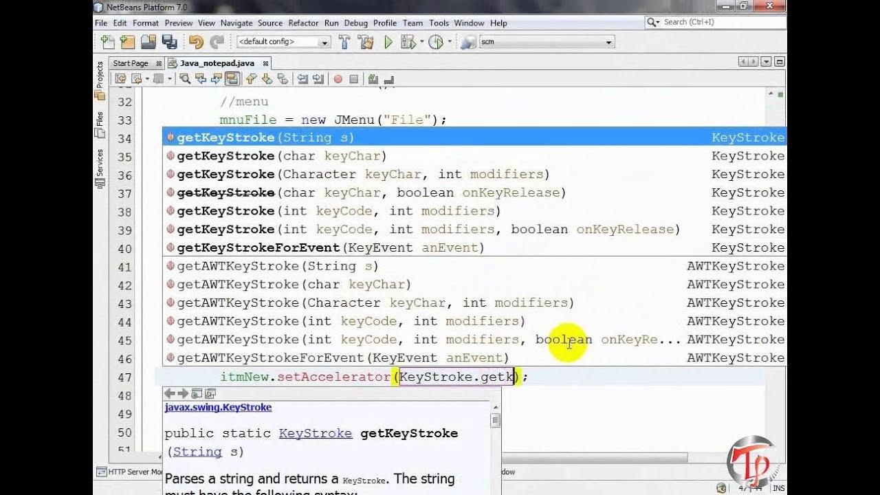 Java Notepad Project-part 3 - YouTube