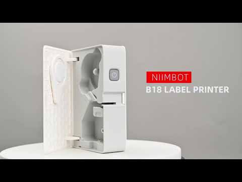 Niimbot B18 Ηλεκτρονικός Ετικετογράφος Χειρός Μονός σε Λευκό Χρώμα