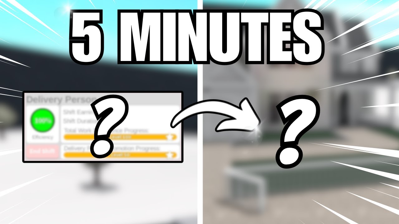 BUILDING A HOUSE WITH THE MONEY I MAKE IN 5 MINUTES IN BLOXBURG - YouTube
