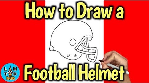 How to Draw a Football Helmet Step by Step