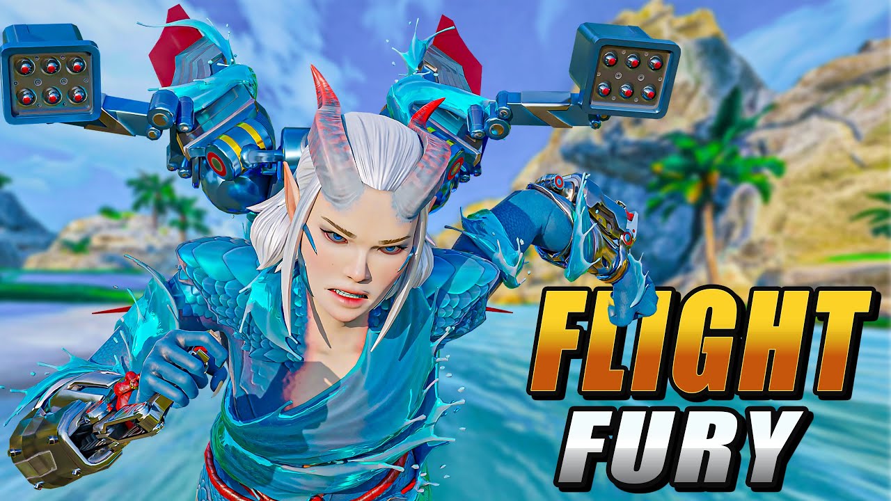 Видеомонтаж с Валькирией, совершающей стремительную бойню | Apex Legends