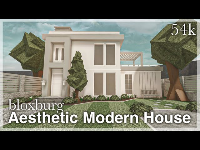 Bloxburg - Large Modern House Speedbuild (exterior) 