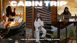 CABIN TRIP! *VLOGMAS* : road trip, gingerbread houses, pics, s’mores, + storytime | Yonikkaa