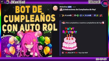 🟣 Bot Nekotina,  Auto Rol y Felicitaciones de Cumpleaños Automatizadas - 2025💠 Discord 📡 JKamiGod