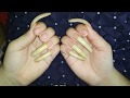 Cortei minhas unhas naturais - CUTTING MY LONG NATURAL NAILS