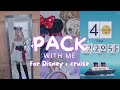 pack with me for Disney Cruise + Disney World (: