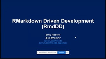 Emily Riederer - RMarkdown Driven Development