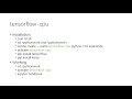 Neural Network with Keras: 3_overview of the installation process of tensorflow CPU/GPU