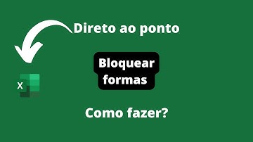 Bloquear formas, gráficos ou imagens no Excel. Mover mas não dimensionar com a célula Excel