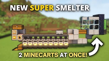 Minecraft BEST Automatic Super Smelter Farm in 1.21 Java & Bedrock