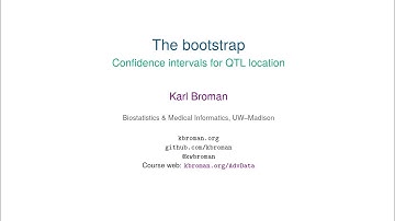 Bootstrap confidence intervals for QTL location