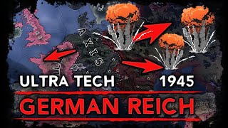 [HoI4] Ultra Tech German Reich w/ Endsieg Mod 1945 [AI WW2 Timelapse]